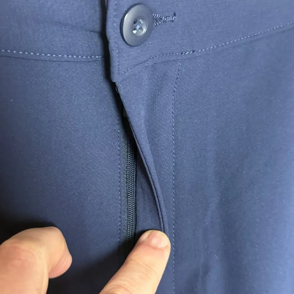 Under Armour Mens Tech Pants 38x32 Blue Classic Golf Performance 4 Way Stretch